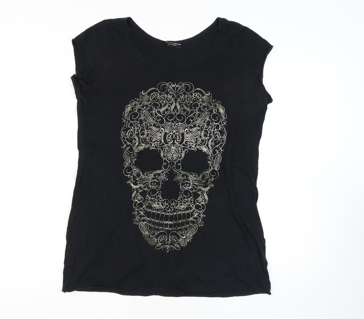 Dorothy Perkins Women's Black Skull T-Shirt Size 16