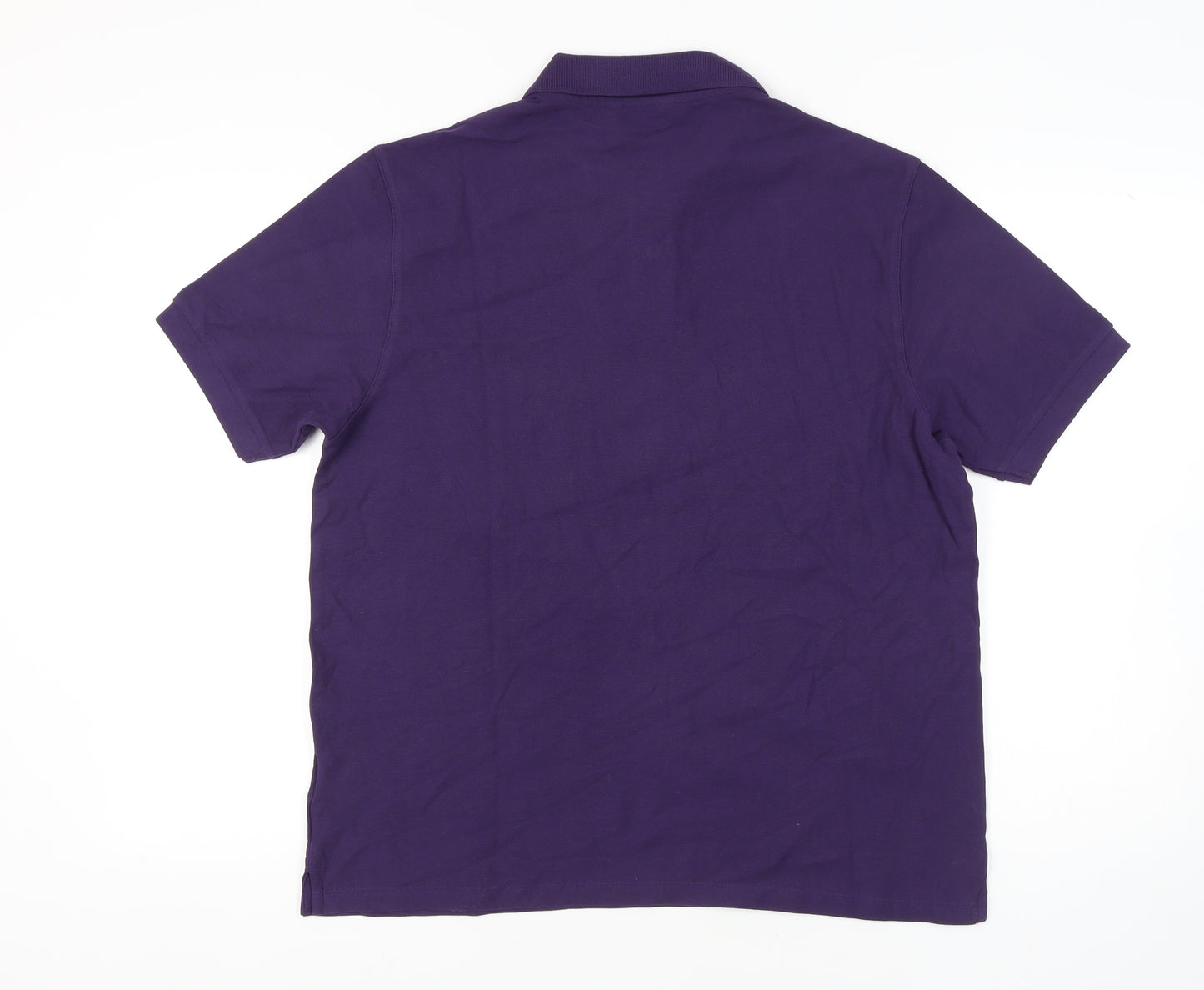 Marks and Spencer Men’s Purple Polo Shirt L