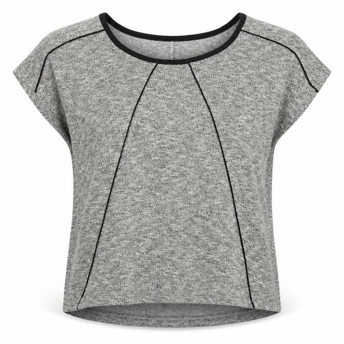Mango Women's Grey T-Shirt, Size 8, Casual Basic Style