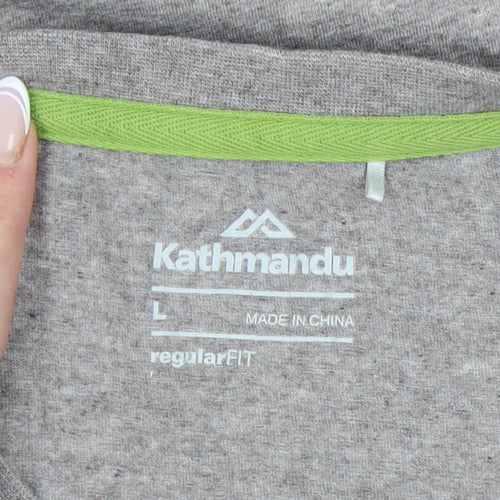 Kathmandu Men's Grey Adventure Logo T-Shirt, Size L