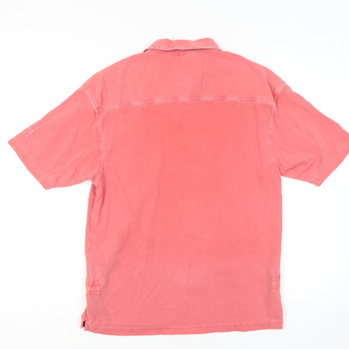 Marks and Spencer Red Short Sleeve Polo for Men