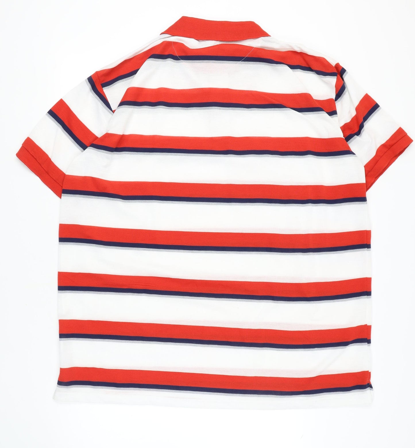 River Road Men's Red Striped 3XL Polo Shirt