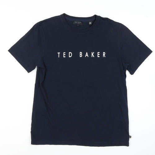 Ted Baker Men's Blue Logo T-Shirt Medium