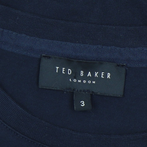 Ted Baker Men's Blue Logo T-Shirt Medium