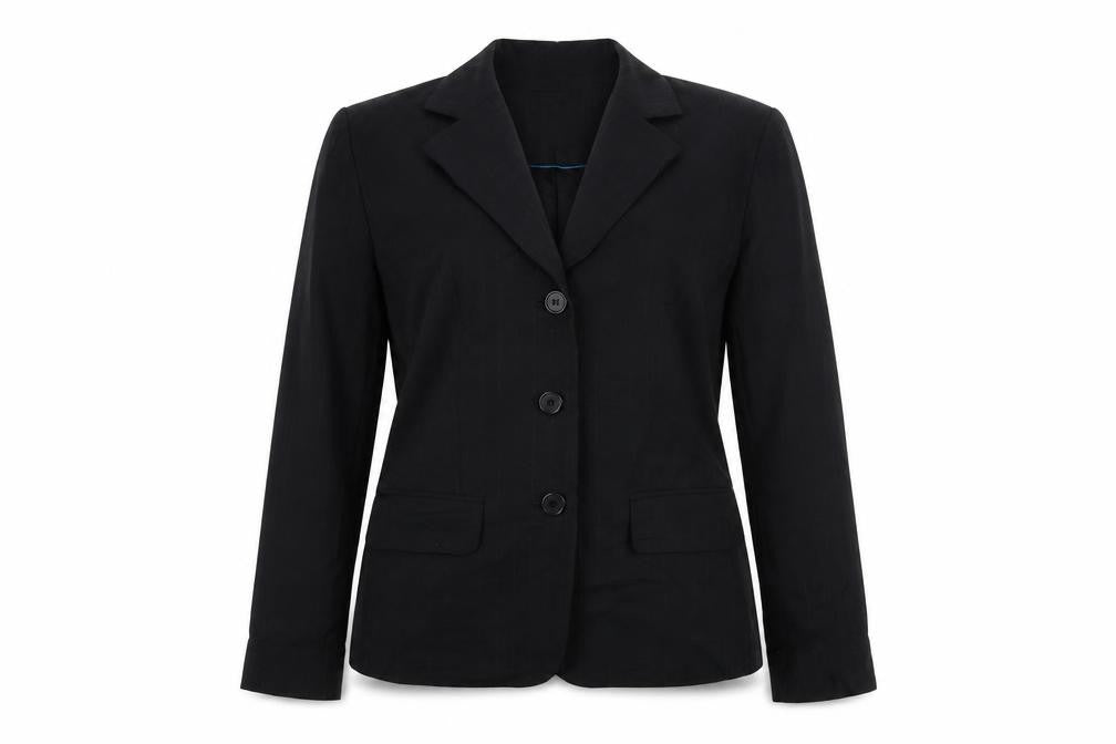 Front view of Ann Taylor LOFT Women's Black Blazer, size 8