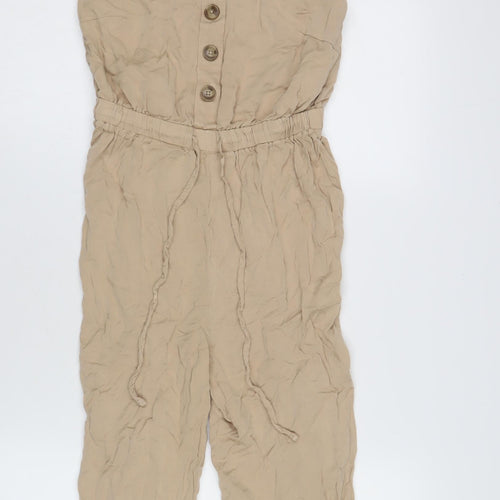 AMISU Beige Women's Jumpsuit - Size 6 Summer Casual