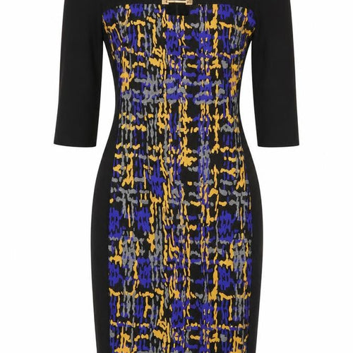Joseph Ribkoff Women's UK 12 Black Multicoloured Dress