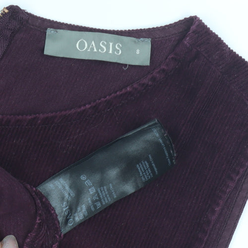 Oasis Women’s Purple Mini Sheath Dress Size 8