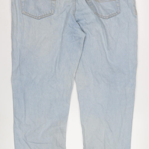 Union Blues Men's Light Blue Straight Jeans 42XL