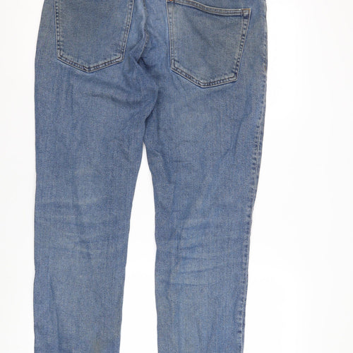 H&M Men's Blue Regular Fit Straight Jeans 34/32