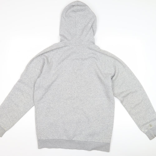 Adidas Men's Grey Full Zip Hoodie S