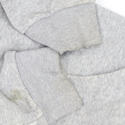 Adidas Men's Grey Full Zip Hoodie S