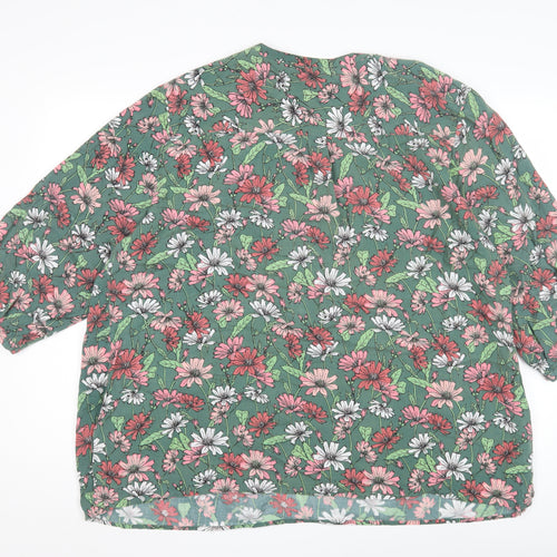 Damart Women's Floral Blouse, Size 12, Multicoloured