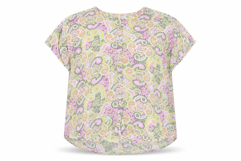 Front view of Damart Women's Multicolour Paisley Blouse -, size 18