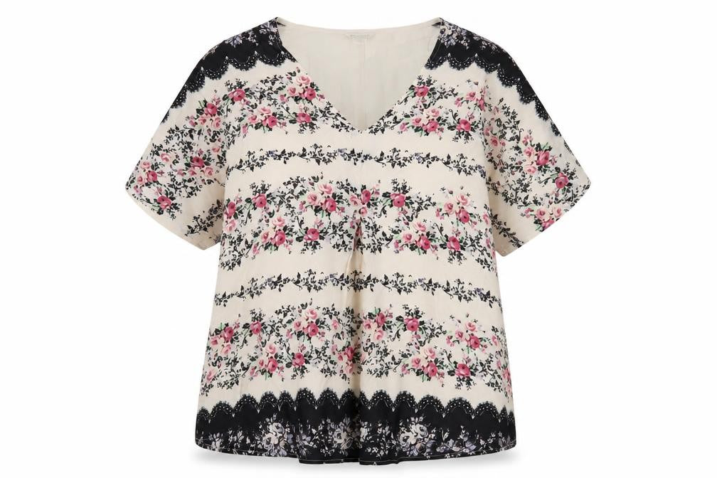 Front view of Monsoon Women's Multicoloured Floral Top, size 8