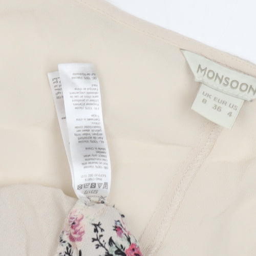 Monsoon Women's Multicoloured Floral Top Size 8