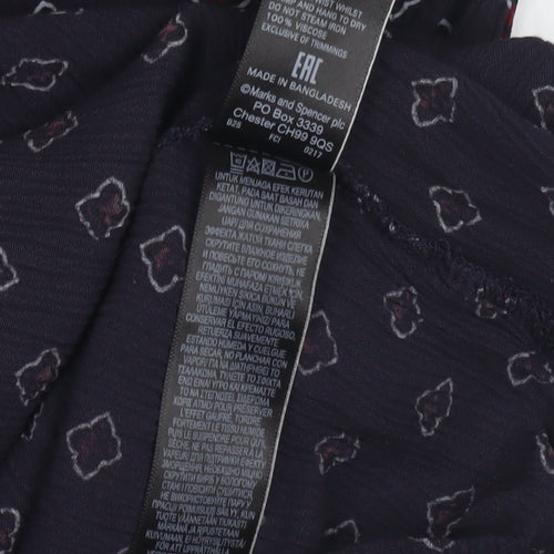 Marks and Spencer Women's Multicoloured V-Neck Slip Dress