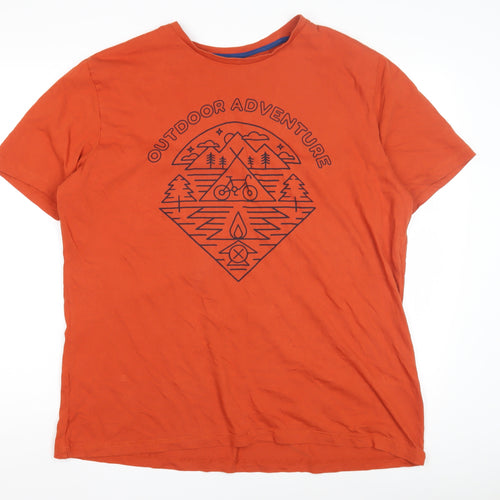Marks and Spencer Men's Orange Outdoor XL T-Shirt