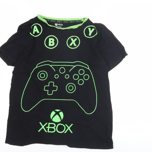 Xbox Boys Black Graphic Print T-Shirt, 10-11 Years, Casual Tee