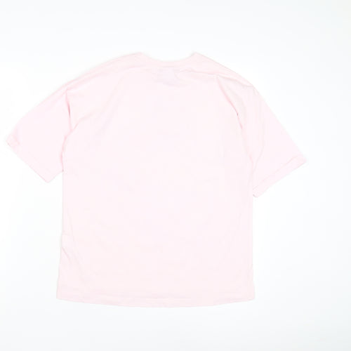 George Girls Pink Stitch Graphic T-Shirt, Size 12-13 Years