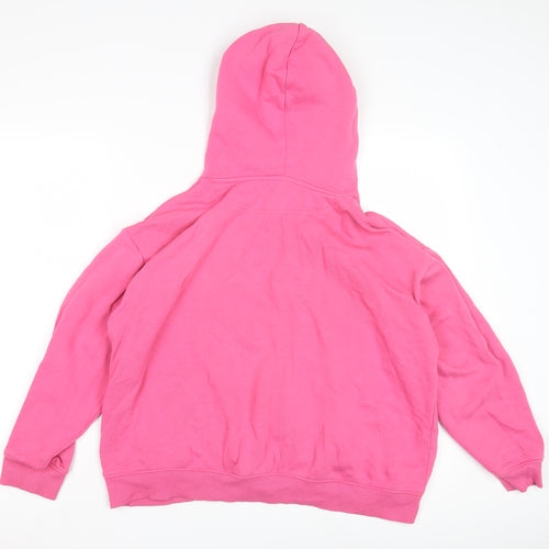 H&M Women's Pink Pullover Hoodie - Size M
