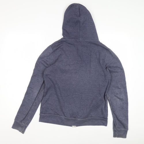 Topshop Women's Blue Full Zip Hoodie, Size 10, Casual Wear