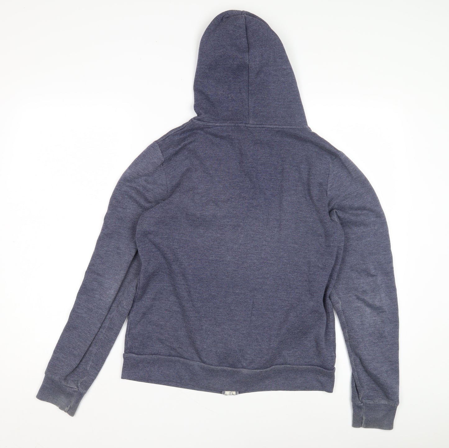 Topshop Women's Blue Full Zip Hoodie, Size 10, Casual Wear