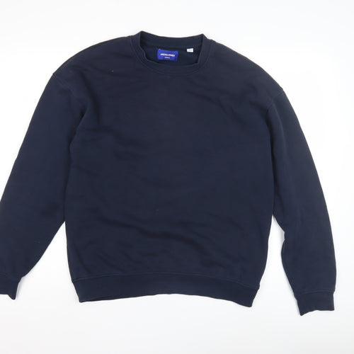 JACK&JONES Men's Blue Pullover Sweatshirt M