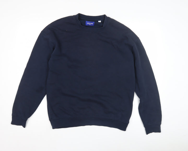 JACK&JONES Men's Blue Pullover Sweatshirt M