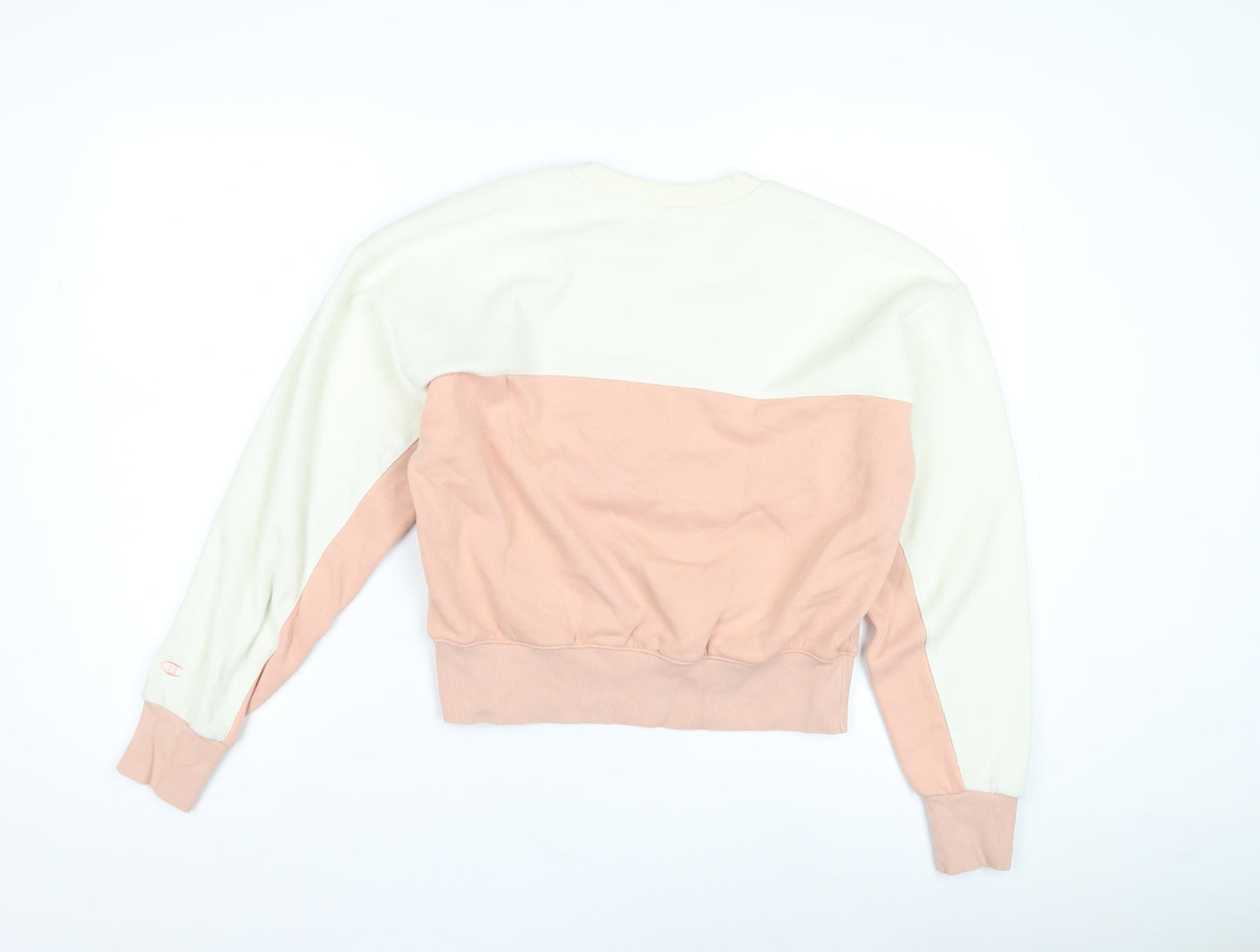 Champion Women's Ivory XS Colourblock Pullover Sweatshirt