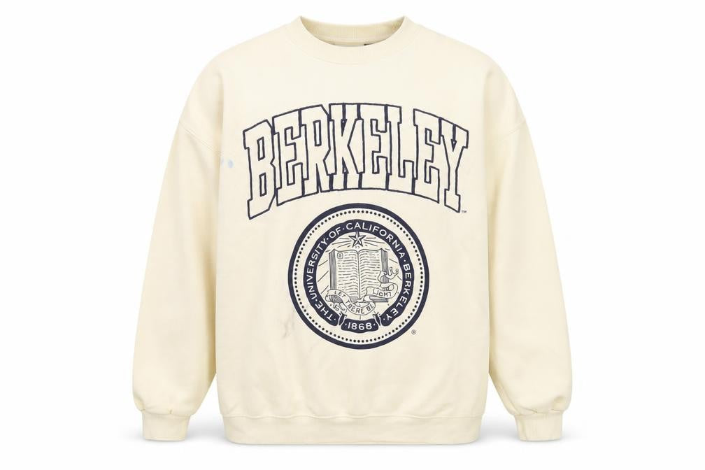 Pull&Bear Unisex Ivory UC Berkeley Sweatshirt S