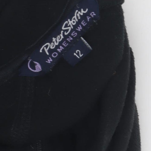 Peter Storm Women's Black Fleece Pullover, Size 12