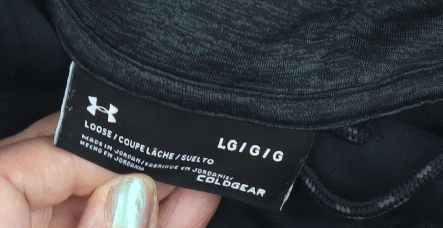 Under Armour Men's Black Pullover Hoodie - Size L