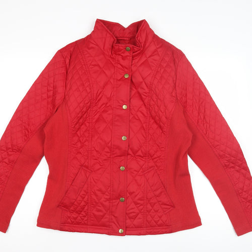 Merona Women's Red Quilted Jacket XL