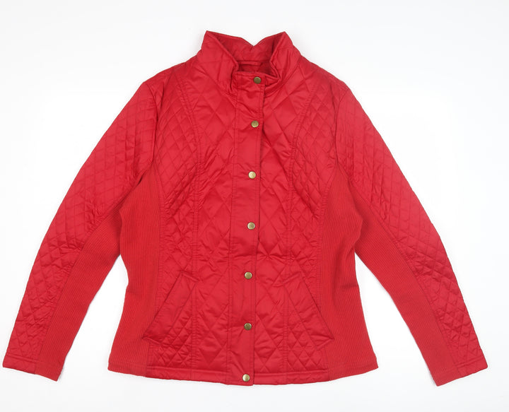 Merona Women's Red Quilted Jacket XL