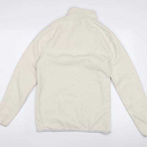 ASOS DESIGN Women's Ivory Sweatshirt, S, Casual 1/2 Zip
