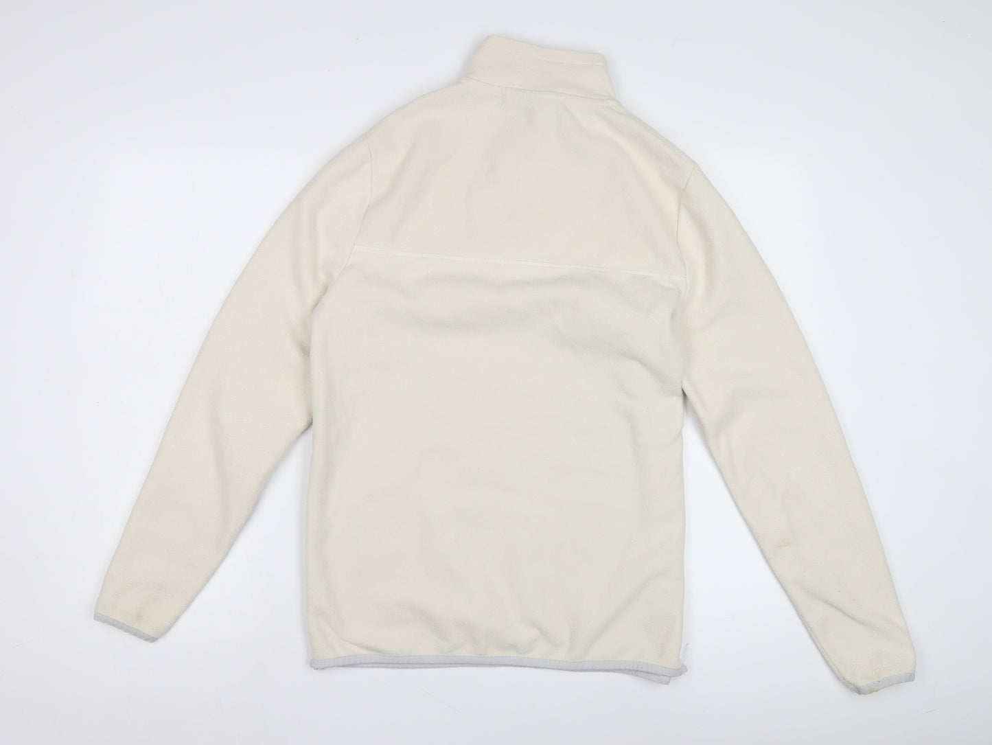 ASOS DESIGN Women's Ivory Sweatshirt, S, Casual 1/2 Zip
