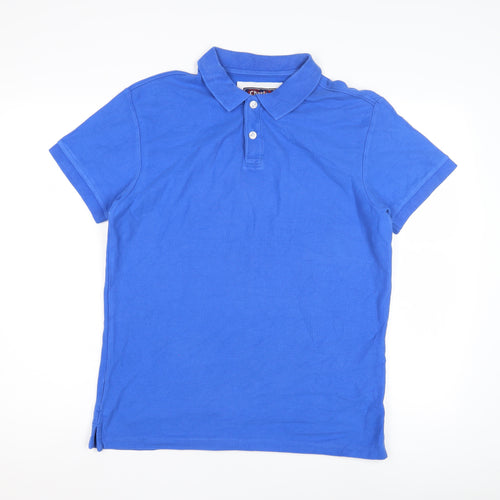 Charles Wilson Men's Blue Polo Shirt