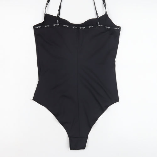 Levi's Women's Black Bodysuit, Size S, Scoop Neck