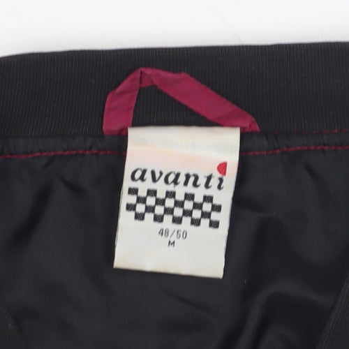 Avanti Men's Red Silk Bomber Jacket, M