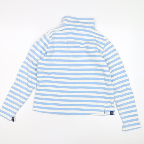 Lighthouse Women's Blue Striped Pullover Sweatshirt, Size 8