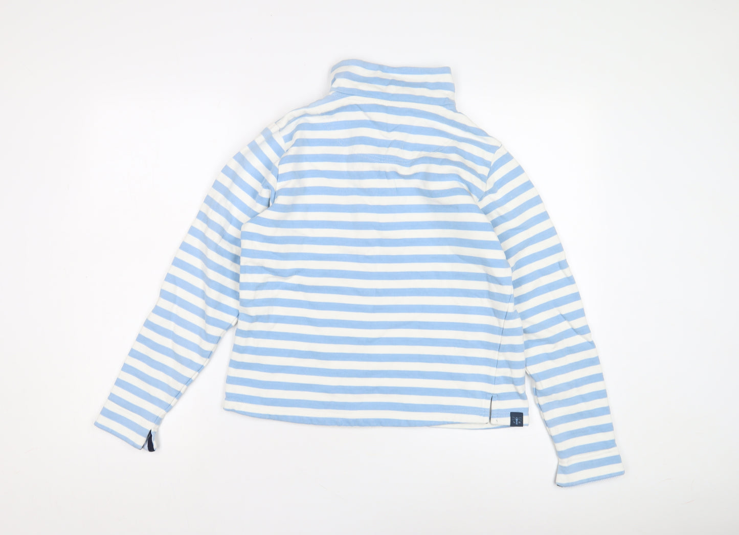 Lighthouse Women's Blue Striped Pullover Sweatshirt, Size 8
