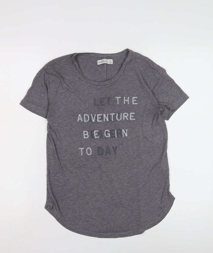 Abercrombie & Fitch Women's Grey XS T-Shirt