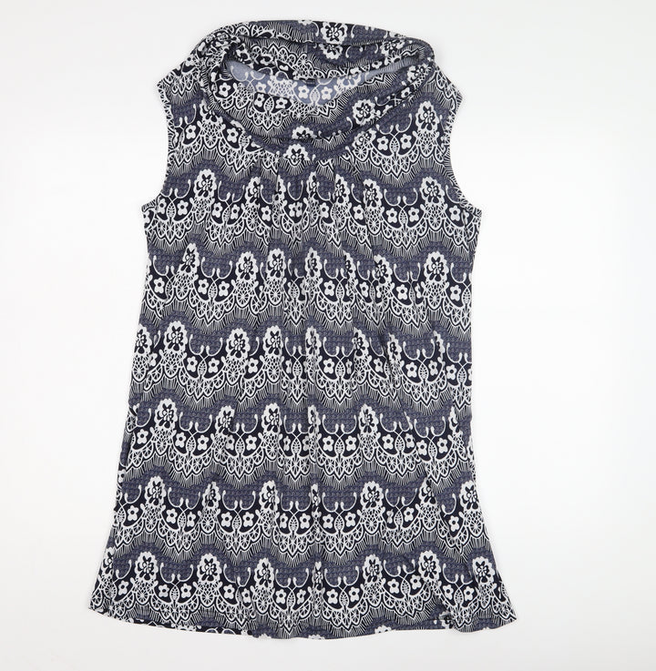 Samya Women's Multicoloured Floral Sleeveless Top
