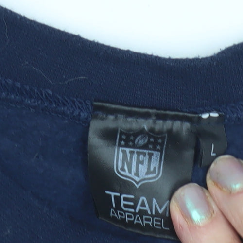 NFL Team Apparel Men's Blue Patriots Sweatshirt L