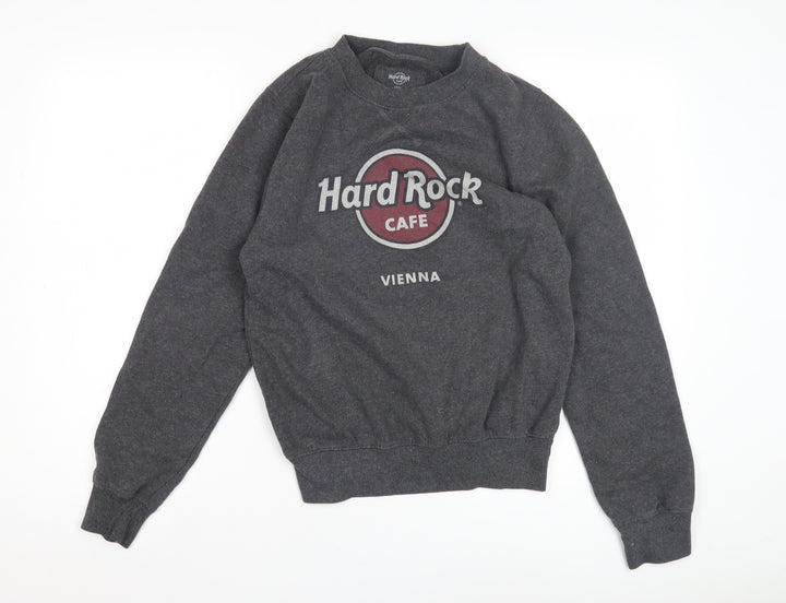 Hard Rock Cafe Grey Unisex Sweatshirt, Size S, Pullover