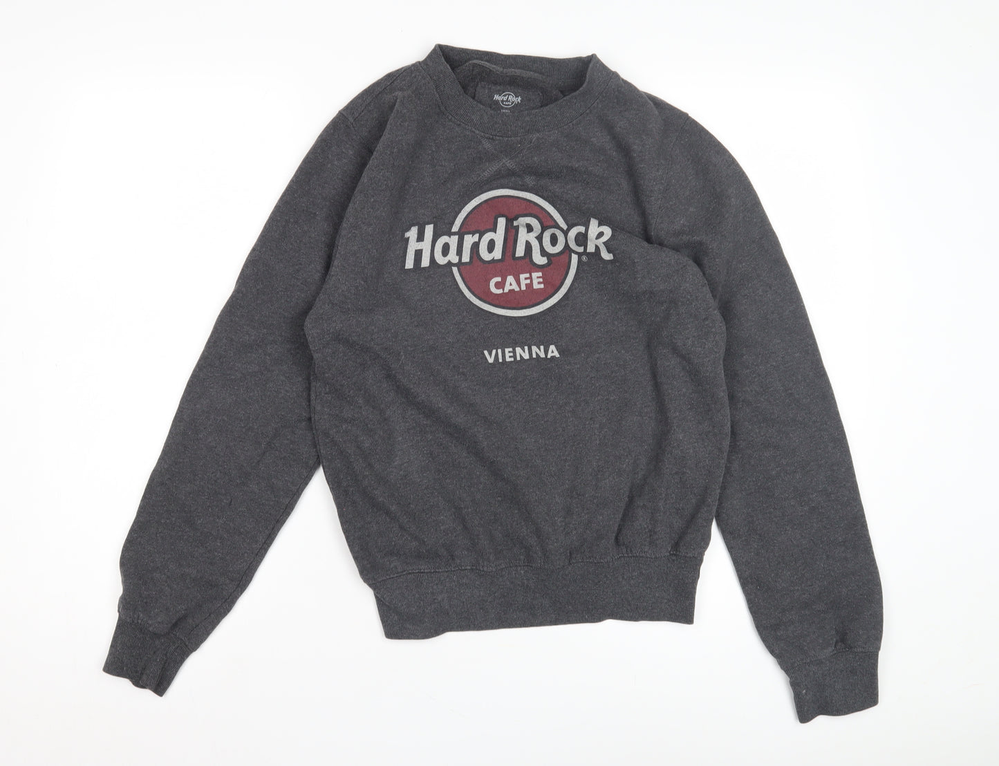Hard Rock Cafe Grey Unisex Sweatshirt, Size S, Pullover