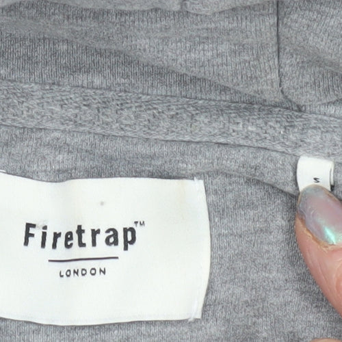 Firetrap Men's Grey Pullover Hoodie - Size S