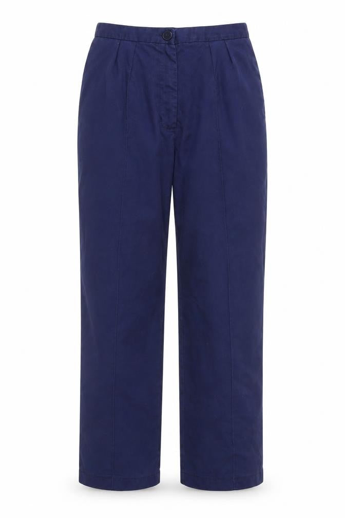 Front view of Boyd Cooper Blue unisex trousers, size 28, casual style