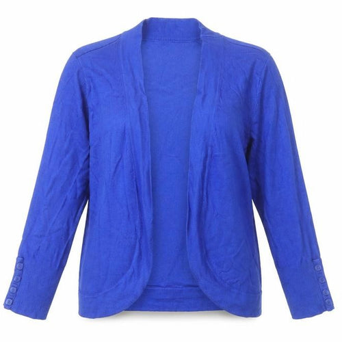 Debenhams Women's Blue Open Front Cardigan - Size 12